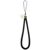 Hello Kitty Nylon Cord Kitty Head - Phone Pendant (black)