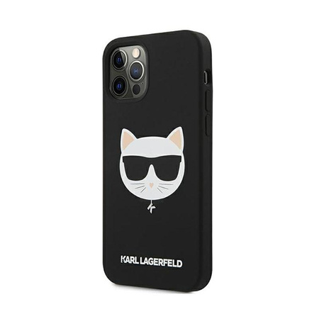 Karl Lagerfeld Choupette Head Silikon - iPhone 12 Pro Max Hülle (schwarz)
