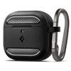 Spigen Rugged Armor - Gehäuse für Apple AirPods 4 (Schwarz matt)