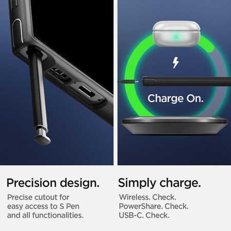 Spigen Cryo Armor - pouzdro pro Samsung Galaxy S23 Ultra (matně černé)