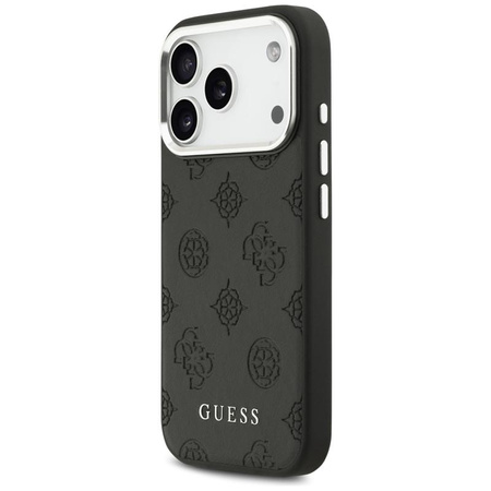 ETUI DO IPHONE 17 PRO do MAGSAFE GUESS ORYGINALNE CZARNE SKÓRZANE MODNE