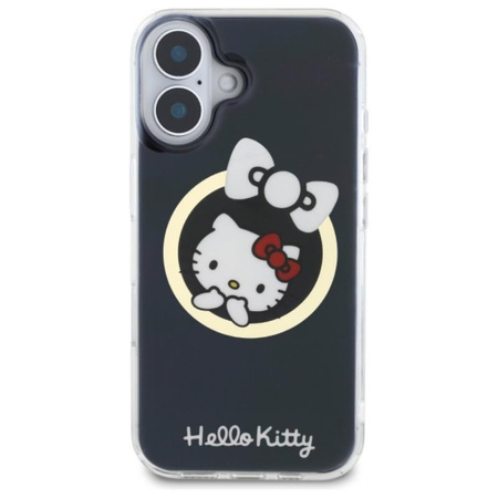 Hello Kitty IML Fun Bow MagSafe - iPhone 16 Hülle (schwarz)