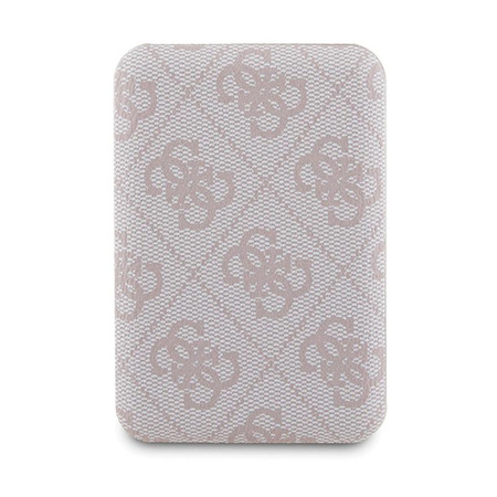 Guess Bundle Pack MagSafe 4G Metal Gold Logo - Case set + Power Bank 5000mAh MagSafe iPhone 14 Pro (pink)