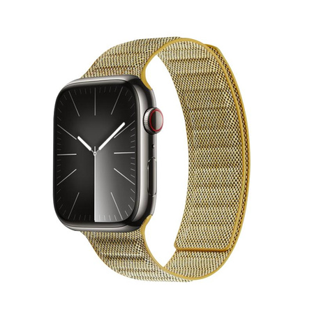 Crong Melange - Magnetický řemínek pro Apple Watch 38/40/41/42 mm (žlutá melanž)