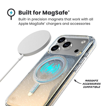 ETUI MAGSAFE PANCERNE DO IPHONE 17 PRO Speck BROKATOWE BEZBARWNE CASE