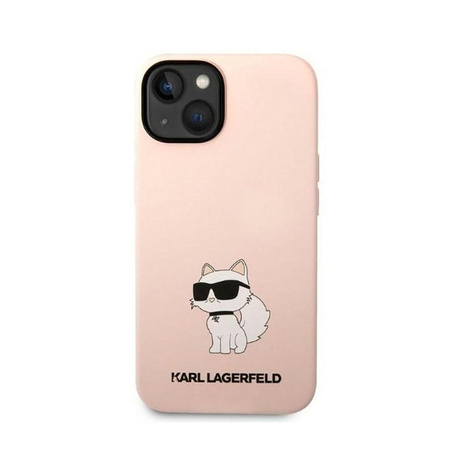 Karl Lagerfeld szilikon NFT Choupette - iPhone 14 Plus tok (rózsaszín)