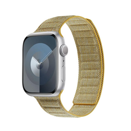 Crong Melange - Mágneses szíj Apple Watch-hoz 38/40/41/42 mm (sárga melange)