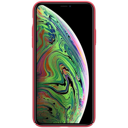 Nillkin Super Frosted Shield - Coque Apple iPhone 11 Pro Max avec découpe logo (Rouge vif)