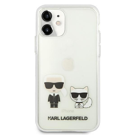 Karl Lagerfeld Ikonik & Choupette - Coque iPhone 11 / iPhone XR (transparente)