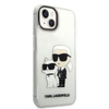 Karl Lagerfeld IML Glitter NFT Karl & Choupette - iPhone 14 Plus Tasche (Transparent)