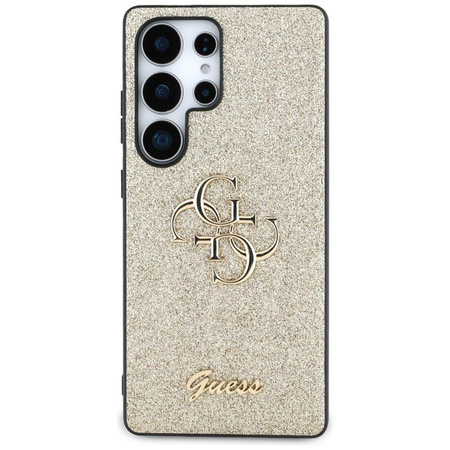 Guess Fixed Glitter Big 4G Metal Logo - Hülle für Samsung Galaxy S25 Ultra (gold)