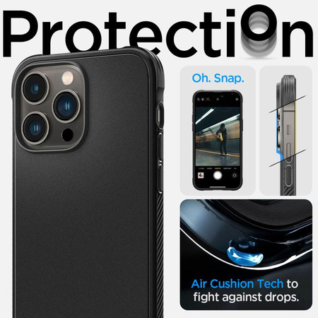 Spigen Rugged Armor MagSafe - Case for iPhone 14 Pro (Black)