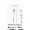 PURO Fabric Ultra Strong - Câble tressé USB-A / Lightning MFi 1.2m (blanc)