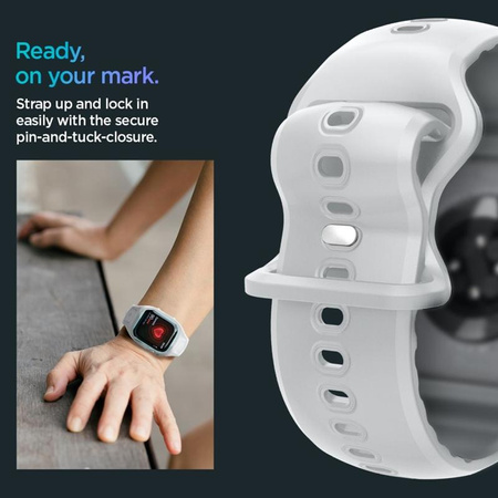 Spigen Liquid Air Pro - Řemínek s pouzdrem pro Apple Watch 10 46 mm (Šedá)