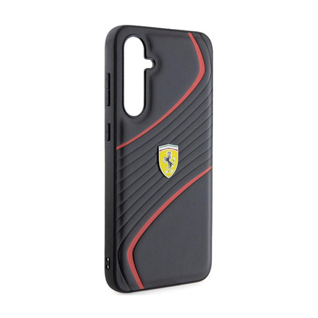 Ferrari Twist fém logó - Samsung Galaxy S23 FE tok (fekete)