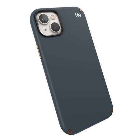 Speck Presidio2 Pro - Antibacterial iPhone 15 Plus / 14 Plus Case (Charcoal / Cool Bronze / Slate)