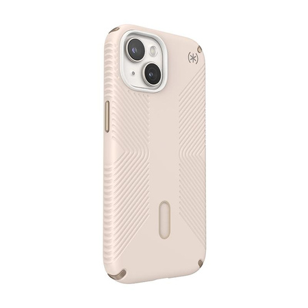 Speck Presidio2 Grip ClickLock & Magsafe - iPhone 15 Case (Bleached Bone / Heirloom Gold / Hazel Brown)