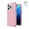 Speck Presidio2 Pro ClickLock & MagSafe - iPhone 16 Pro Case (Wednesday Pink / Boysenberry Purple / White)