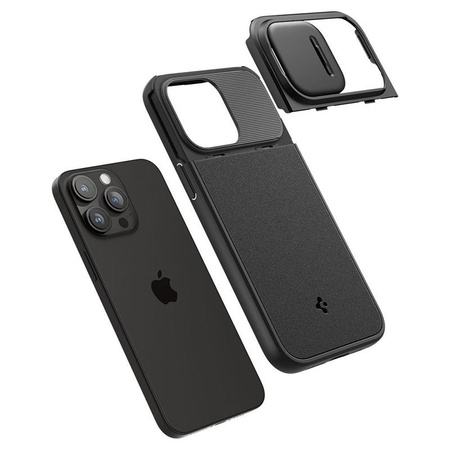 Spigen Optik Armor MagSafe - Étui pour iPhone 15 Pro (Noir)