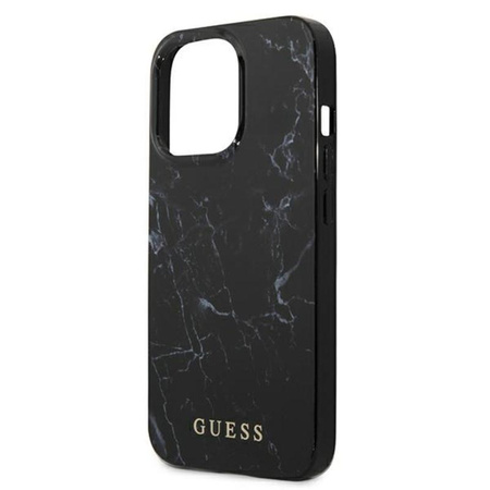 Guess Marble - Coque iPhone 13 Pro Max (noir)