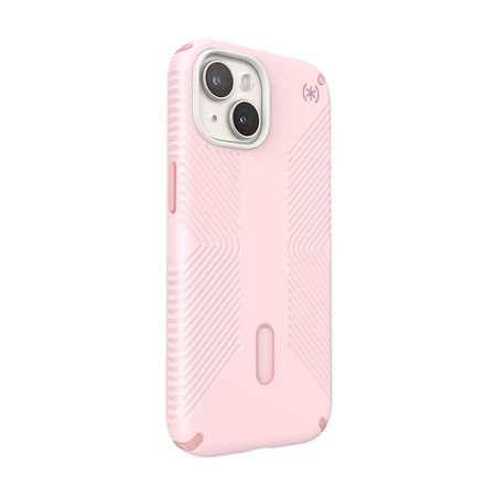 Speck Presidio2 Grip ClickLock & MagSafe - Coque iPhone 15 / iPhone 14 / iPhone 13 (Rose Nimbus / Rose Dahlia)