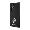 Karl Lagerfeld Saffiano Karl & Choupette Metal Pin - Samsung Galaxy S24 Ultra Tasche (schwarz)