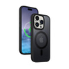 Crong Hybrid Frost MAG Abdeckung - iPhone 15 Pro MagSafe Gehäuse (schwarz)