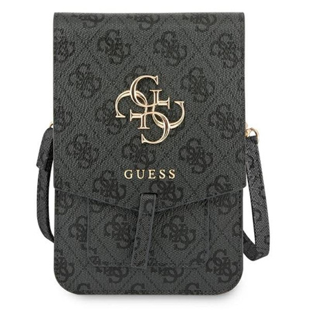 Guess 4G Big Metal Logo Phone Bag - Bag with smartphone compartment (black)