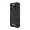 Guess Leather 4G Stamped - iPhone 15 Pro Max Case (black)