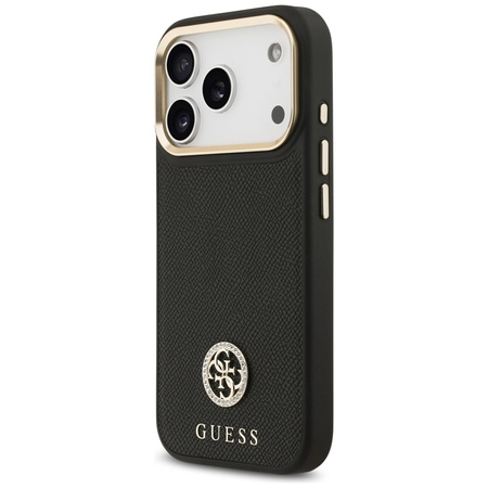 Guess Grained Strass Logo MagSafe - Case iPhone 17 Pro (black)