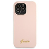 Étui Guess Silicone Script MagSafe - iPhone 13 Pro (rose)
