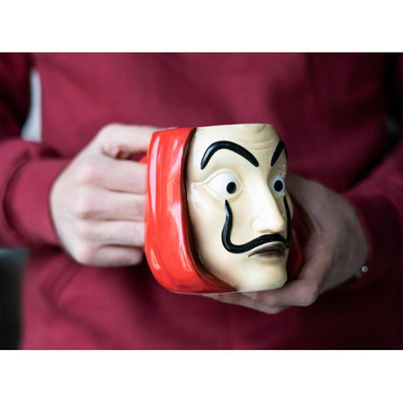 House of Paper - Kerámia bögre 3D ajándékdobozban 350 ml (Salvador Dali maszk)