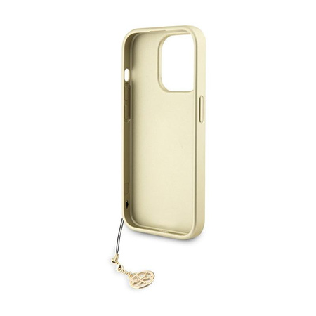 Kolekce Guess 4G Charms - pouzdro na iPhone 15 Pro (hnědé)