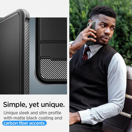 Spigen Rugged Armor - Etui do Samsung Galaxy S23+ (Matte Black)