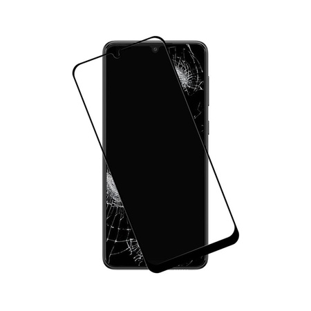 Crong 7D Nano Flexible Glass - Bruchsicheres 9H Hybridglas für den gesamten Bildschirm des Samsung Galaxy A33 5G