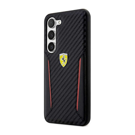 Ferrari Carbon Contrast Edges - Case for Samsung Galaxy S23+ (black)