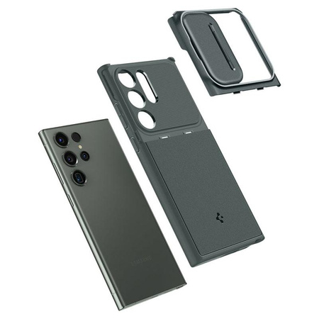 Spigen Optik Armor - pouzdro pro Samsung Galaxy S23 Ultra (Abyss Green)