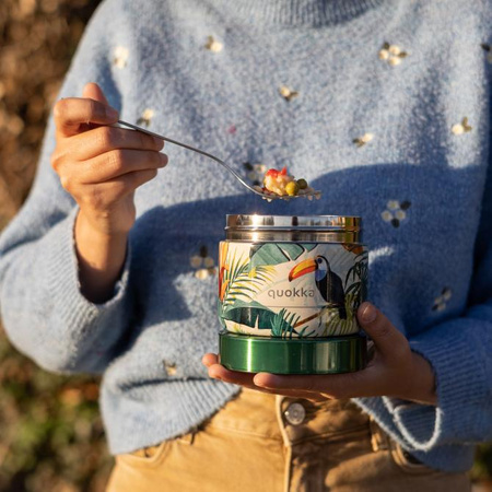 Quokka Whim Food Jar - Boîte à lunch thermos 360 ml (Tropical)