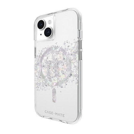 Case-Mate Karat MagSafe - iPhone 15 case decorated with mother of pearl (A Touch of Pearl)