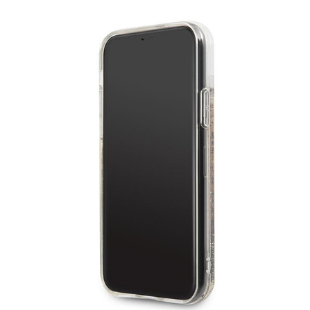 Karl Lagerfeld Glitter Liquid Floatting Charms - Etui iPhone 11 Pro (Gold Floatting Charms)