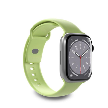 PURO ICON - Elastisches Armband für Apple Watch 44/45/46/49 mm (S/M & M/L) (Matcha Grün)
