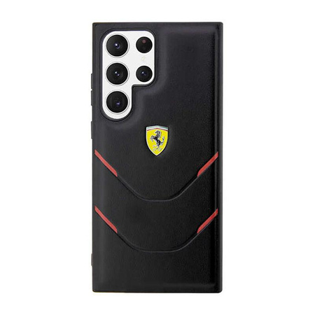 Ferrari Hot Stamp Lines - Etui Samsung Galaxy S23 Ultra (noir)