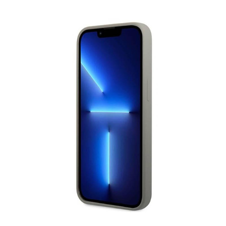 Guess szilikon logólemez MagSafe - iPhone 13 Mini tok (szürke)