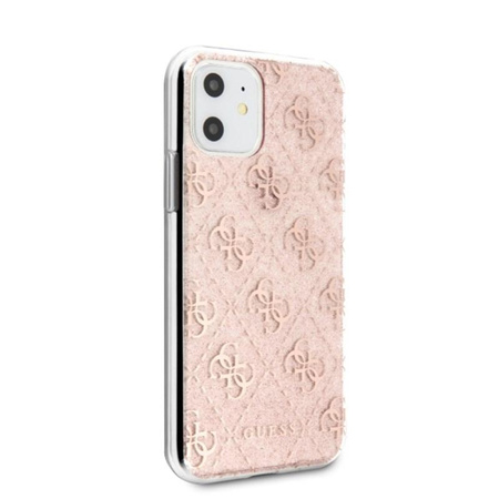 Guess 4G Glitter - iPhone 11 Case (Pink)