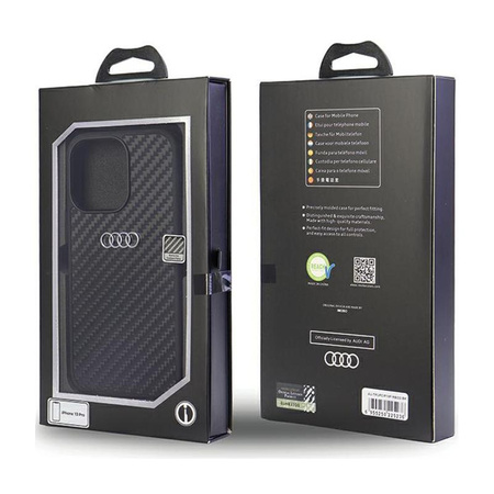 Audi Carbon Fiber - pouzdro pro iPhone 13 Pro (černé)