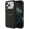 ETUI DO IPHONE 17 PRO do MAGSAFE GUESS CZARNE SKÓRZANE MAGNETYCZNE CASE