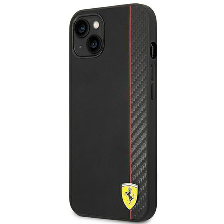 Ferrari Carbon - iPhone 14 Tasche (Schwarz)