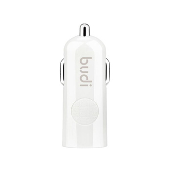 Budi - Chargeur de voiture USB (blanc)