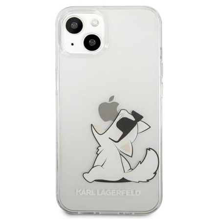 Karl Lagerfeld Choupette Fun - pouzdro pro iPhone 13 Mini (průhledné)