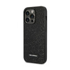 Karl Lagerfeld Glitter Plaque Logo - Coque iPhone 14 Pro (noir)